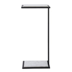 Danica accent table by Renwil, steel, matte black finish