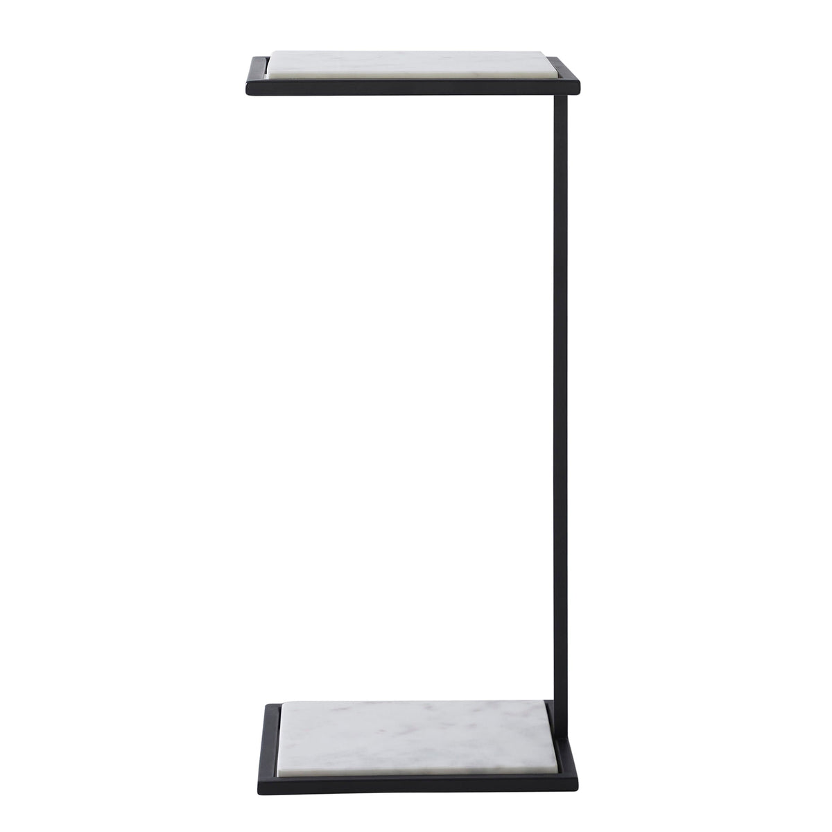 Danica accent table by Renwil, steel, matte black finish