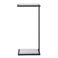 Danica accent table by Renwil, steel, matte black finish