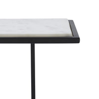 Danica accent table by Renwil, steel, matte black finish