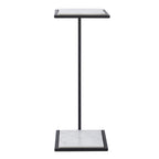 Danica accent table by Renwil, steel, matte black finish