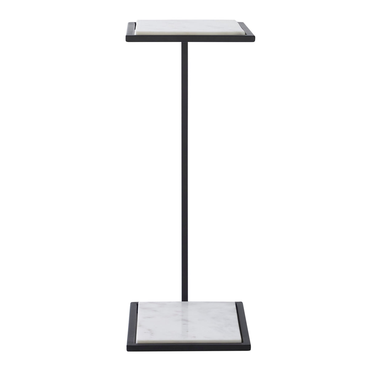 Danica accent table by Renwil, steel, matte black finish
