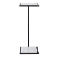 Danica accent table by Renwil, steel, matte black finish