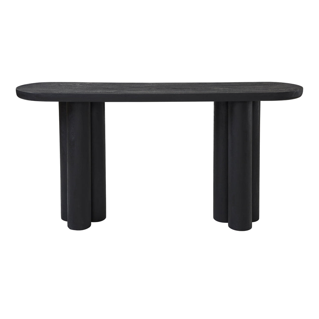 Dayna console table by Renwil, mango wood, matte black finish
