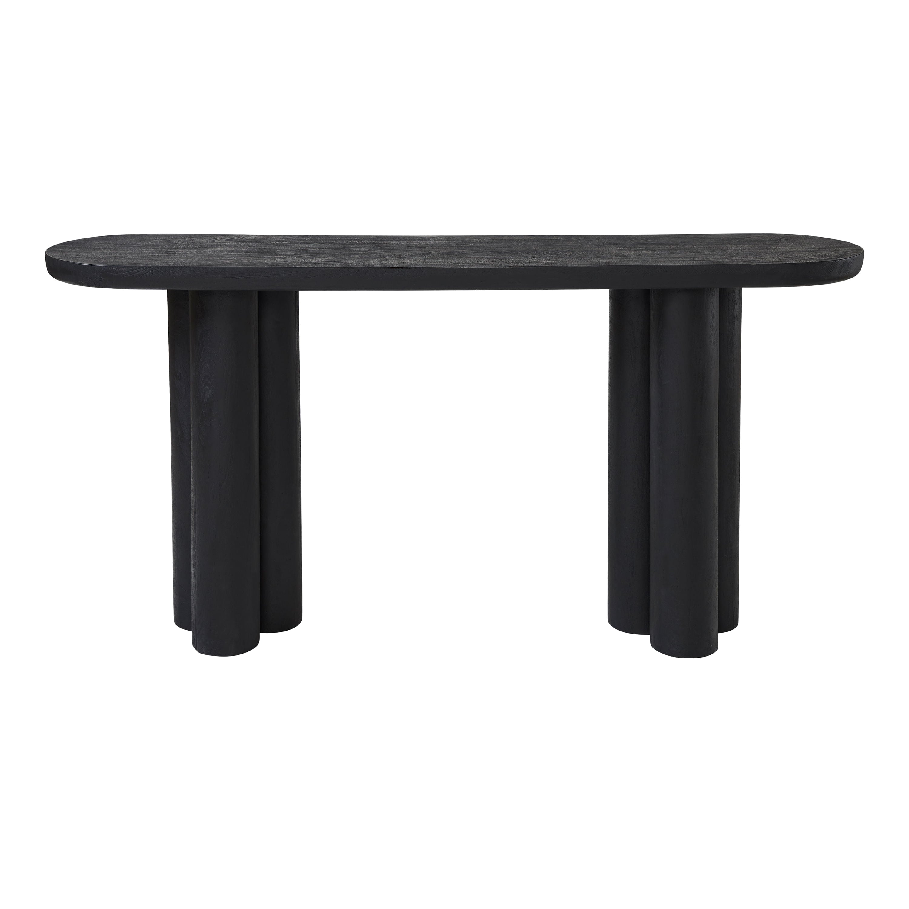 Dayna console table by Renwil, mango wood, matte black finish