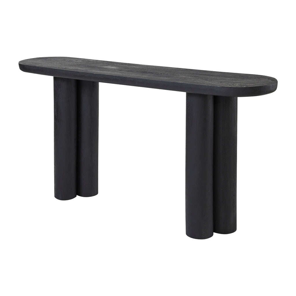 Dayna console table by Renwil, mango wood, matte black finish