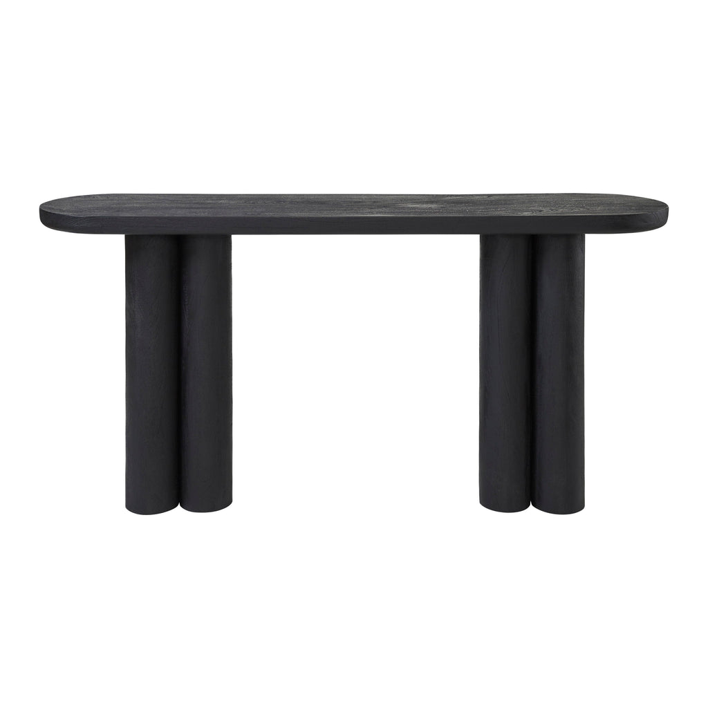 Dayna console table by Renwil, mango wood, matte black finish