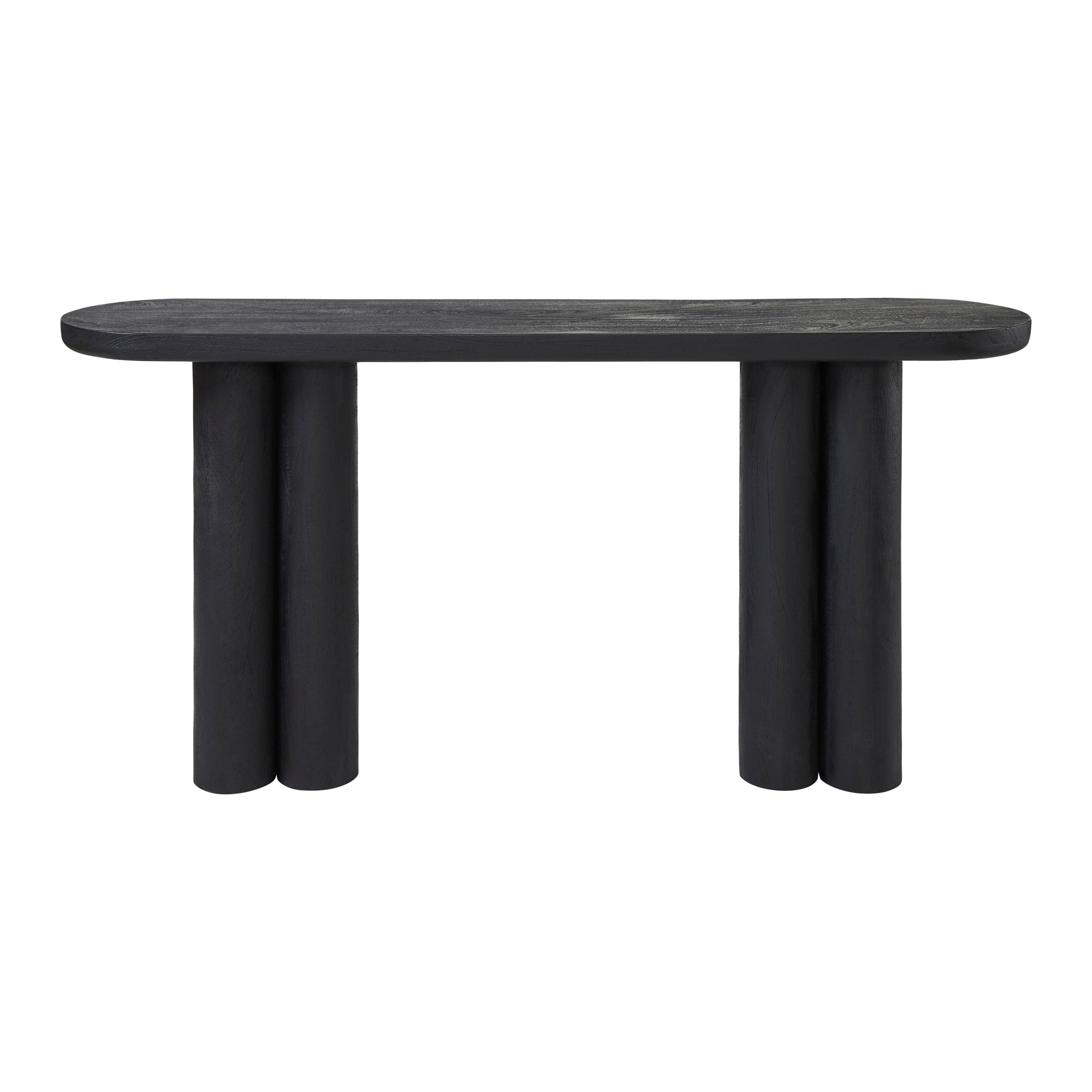 Dayna console table by Renwil, mango wood, matte black finish