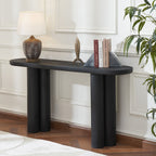 Dayna console table by Renwil, mango wood, matte black finish