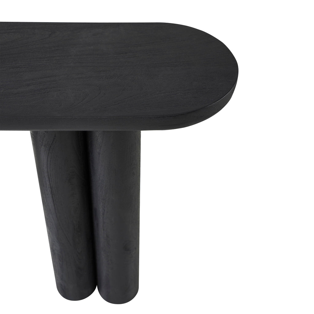 Dayna console table by Renwil, mango wood, matte black finish
