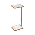 Delma accent table by Renwil, steel, white finish