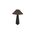 Dorsey table lamp by Moe's Home Collection, matte black ceramic, sculptural curved base