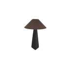 Dorsey table lamp by Moe's Home Collection, matte black ceramic, sculptural curved base