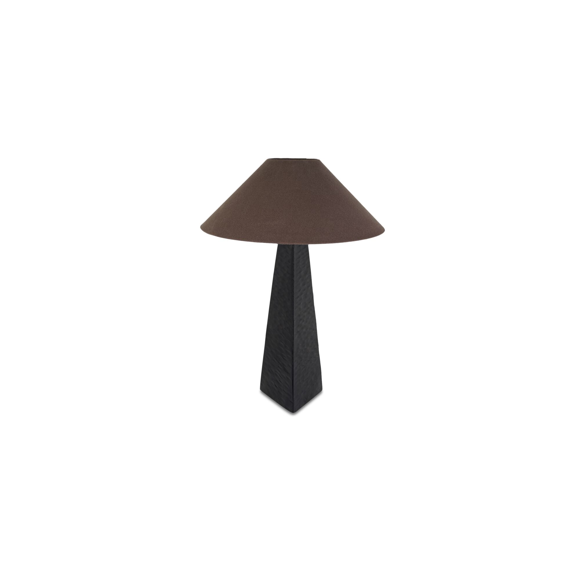 Dorsey table lamp by Moe's Home Collection, matte black ceramic, sculptural curved base