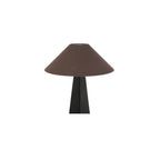 Dorsey table lamp by Moe's Home Collection, matte black ceramic, sculptural curved base