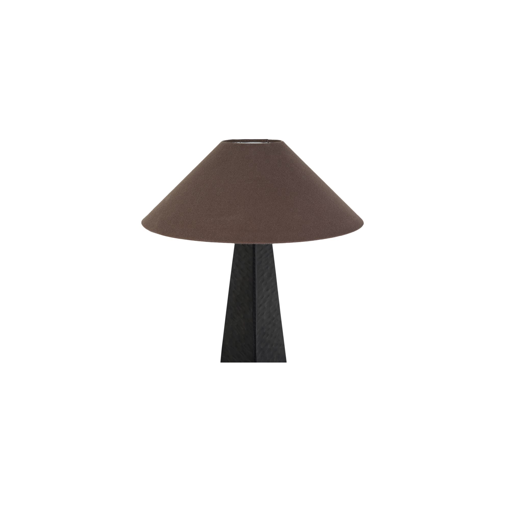 Dorsey table lamp by Moe's Home Collection, matte black ceramic, sculptural curved base