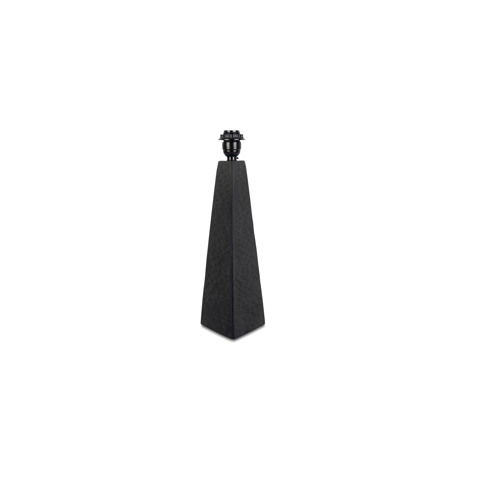 Dorsey table lamp by Moe's Home Collection, matte black ceramic, sculptural curved base