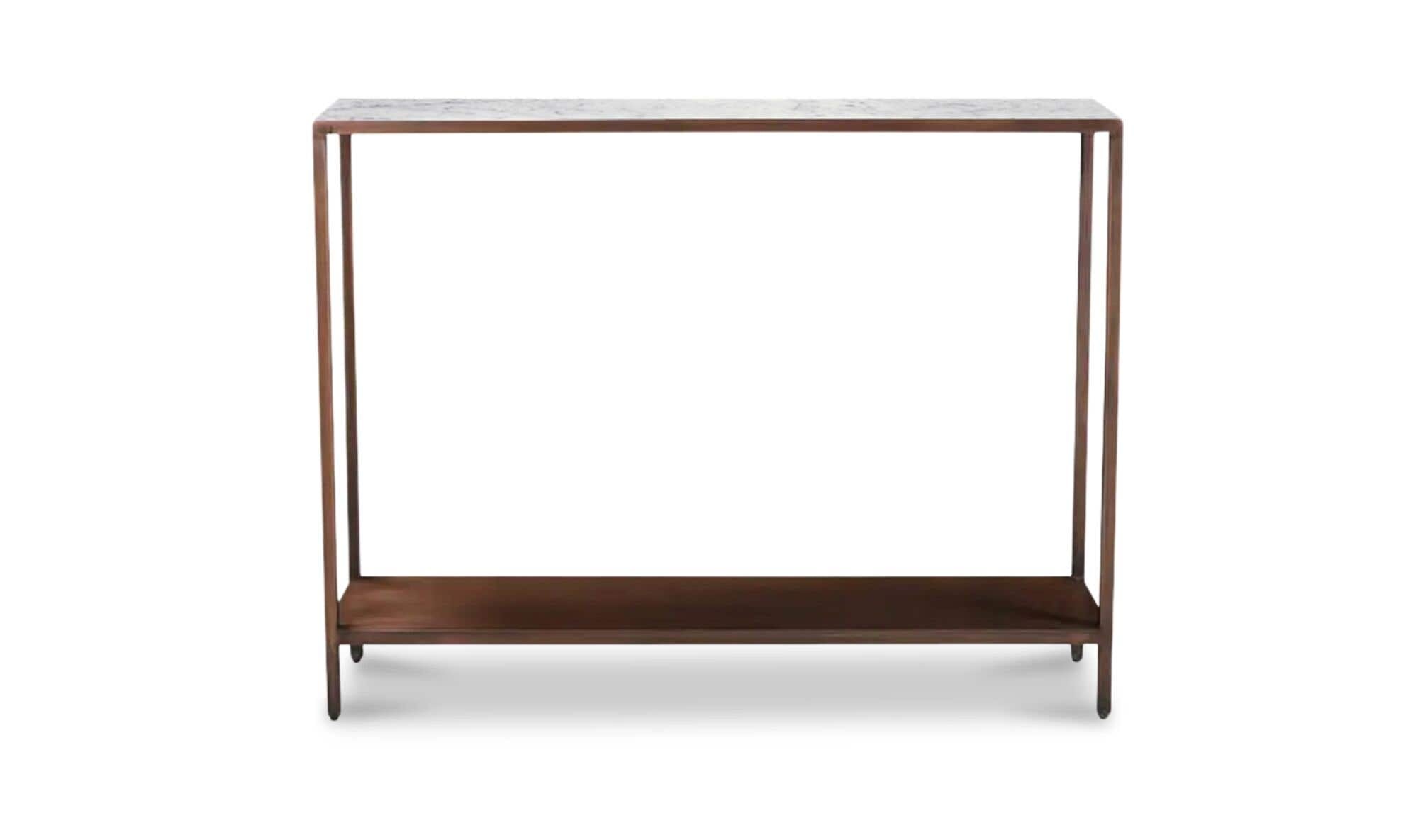 Stone Bottego Console Table Antique Copper
