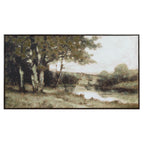 Dulcedo wall art by Renwil, cotton linen canvas, grey wood frame