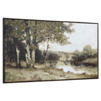 Dulcedo wall art by Renwil, cotton linen canvas, grey wood frame