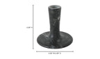 East candle holder by Moe's Home Collection, black veined marble, taper