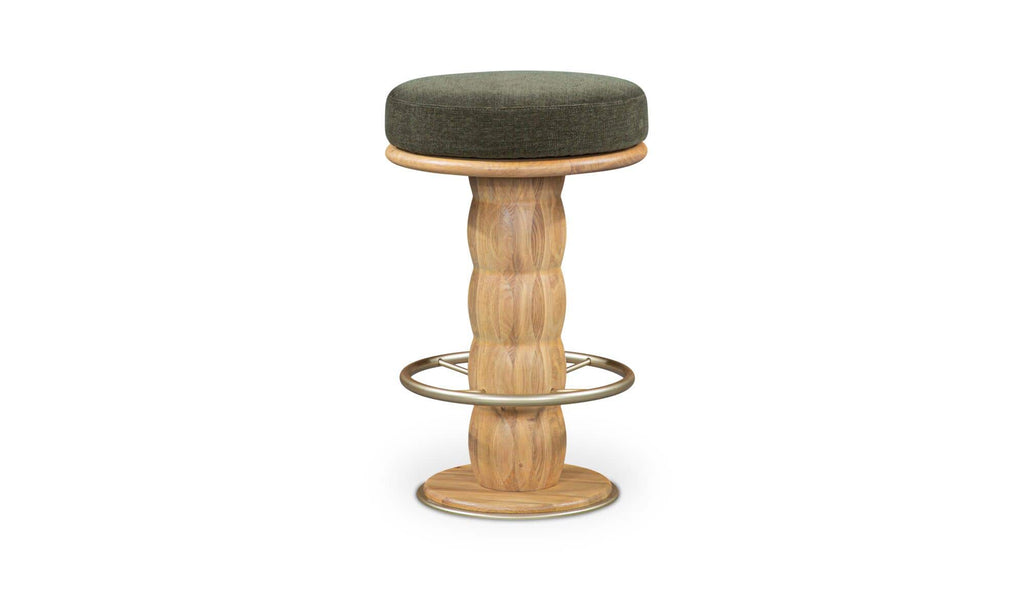 Nio Swivel Counter Stool Dark Green