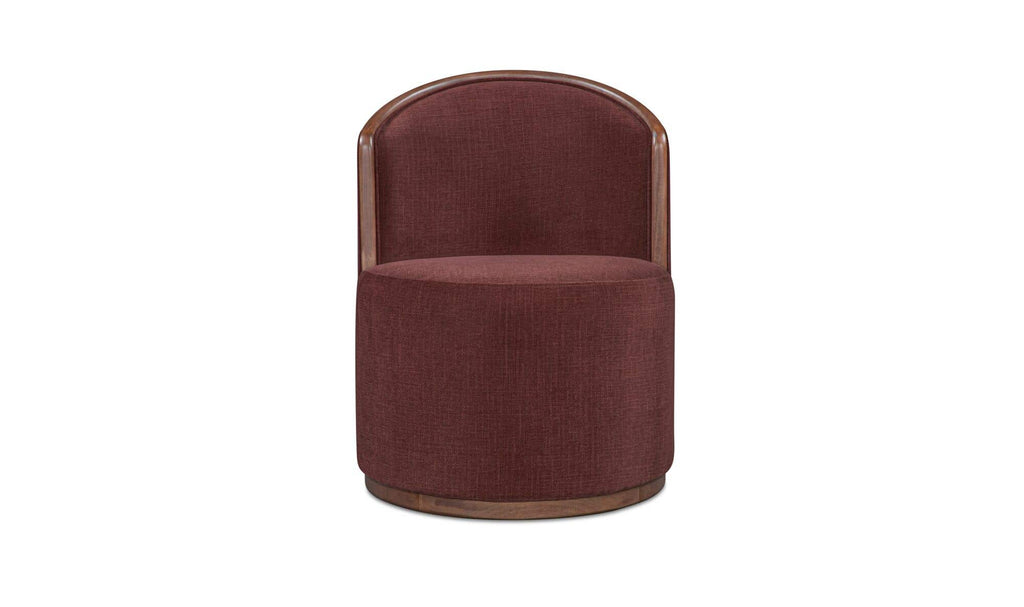 Rossi Swivel Dining Chair Berry