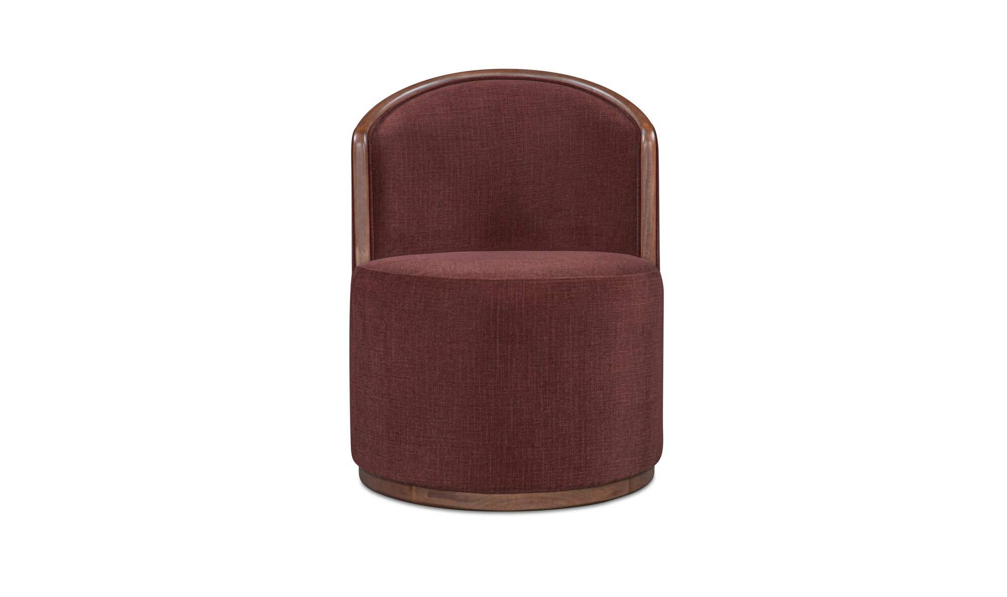 Rossi Swivel Dining Chair Berry