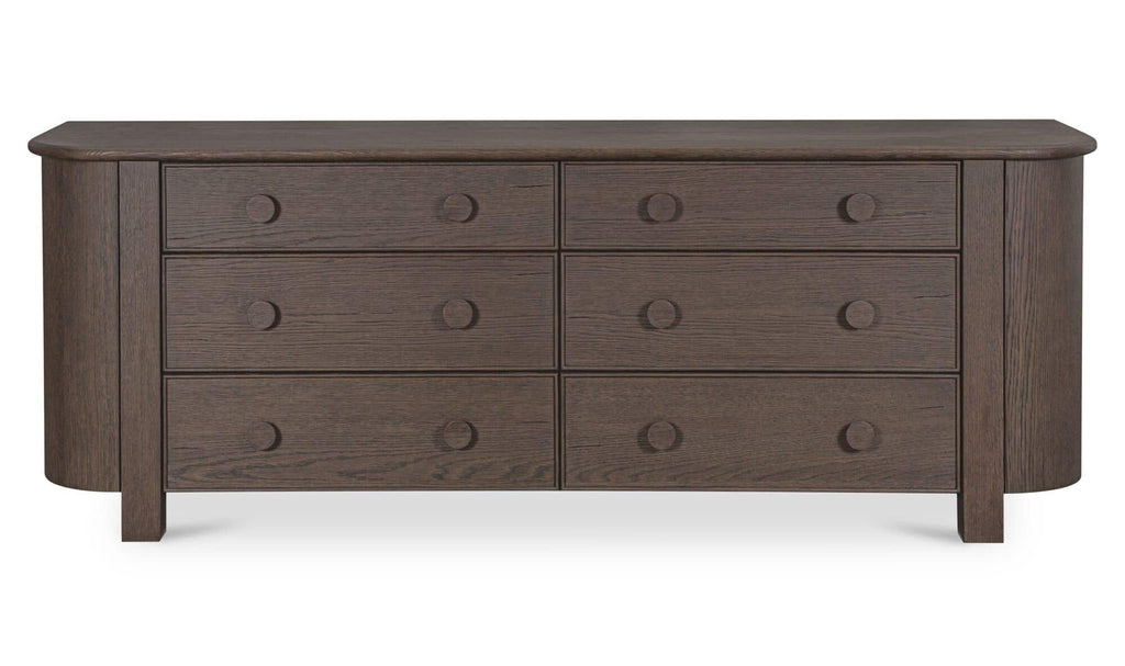 Loren 6 Drawer Dresser Dark Brown