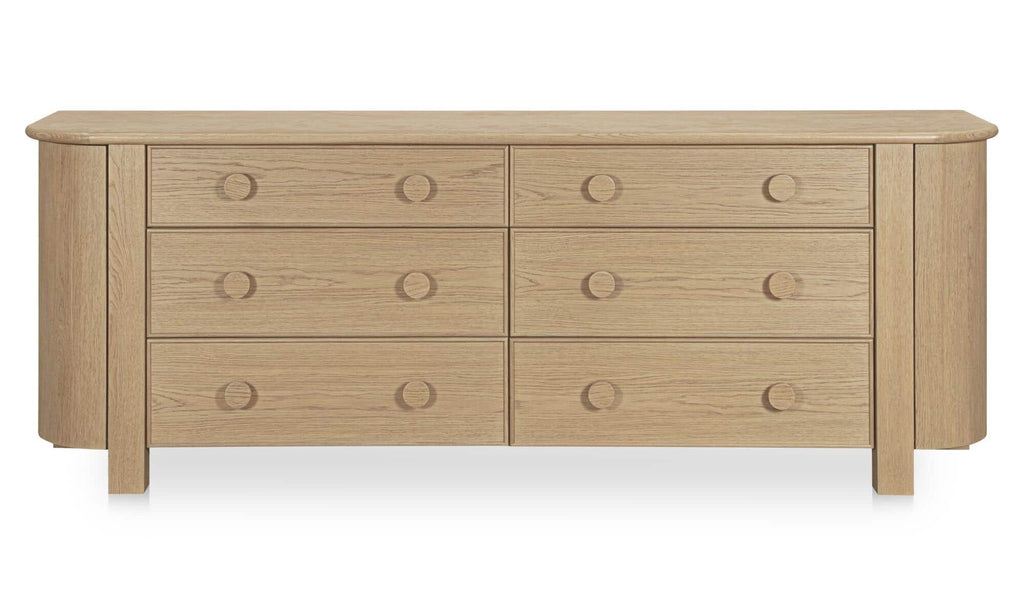 Loren 6 Drawer Dresser Natural