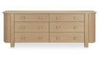 Loren 6 Drawer Dresser Natural
