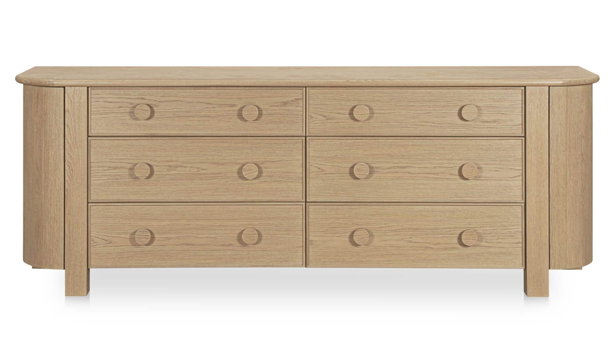 Loren 6 Drawer Dresser Natural