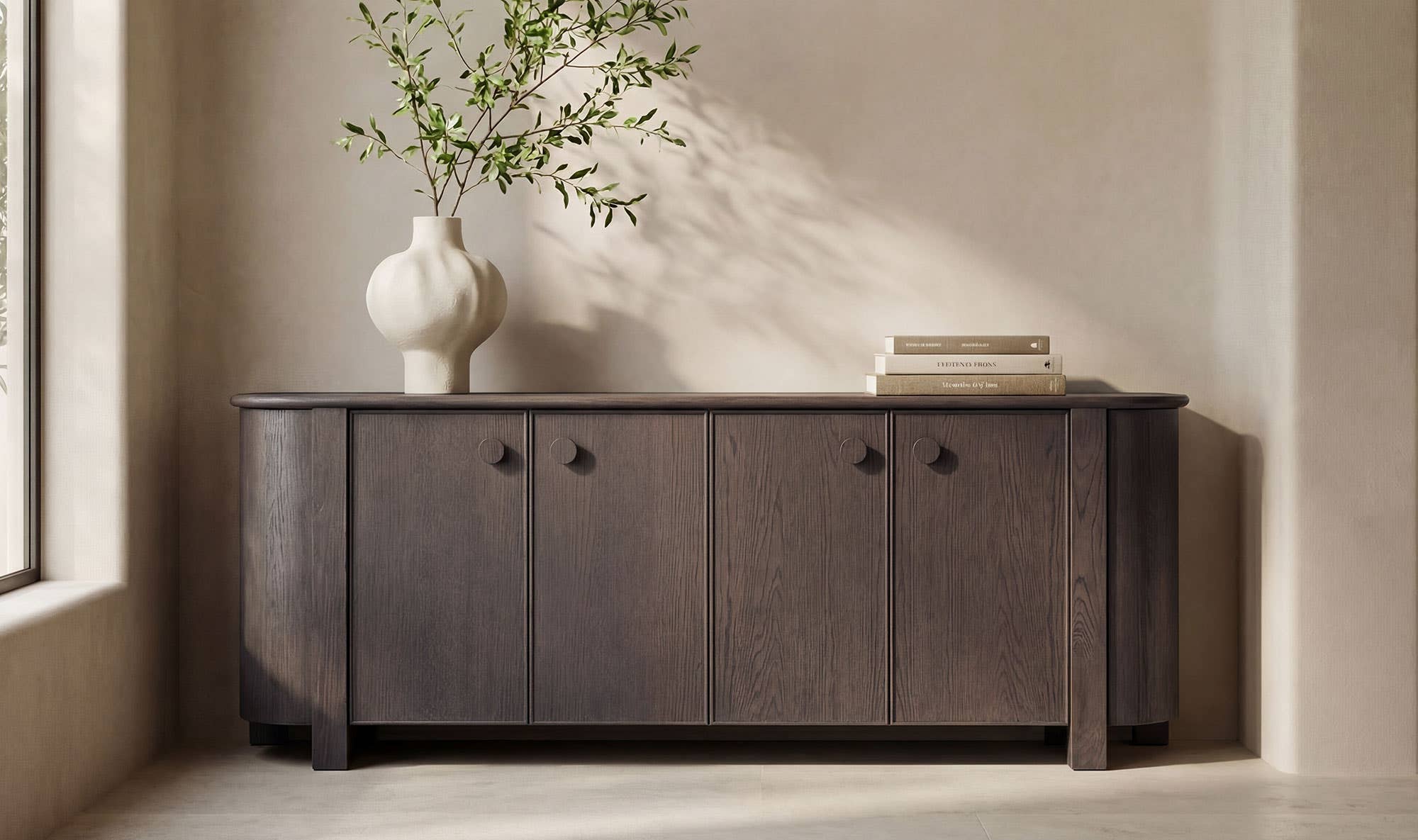 Loren Sideboard Dark Brown view 2