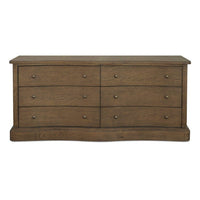 Clarence Oak 6 Drawer Dresser