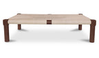 Aluminum Outdoor Kaia Coffee Table Dark Brown