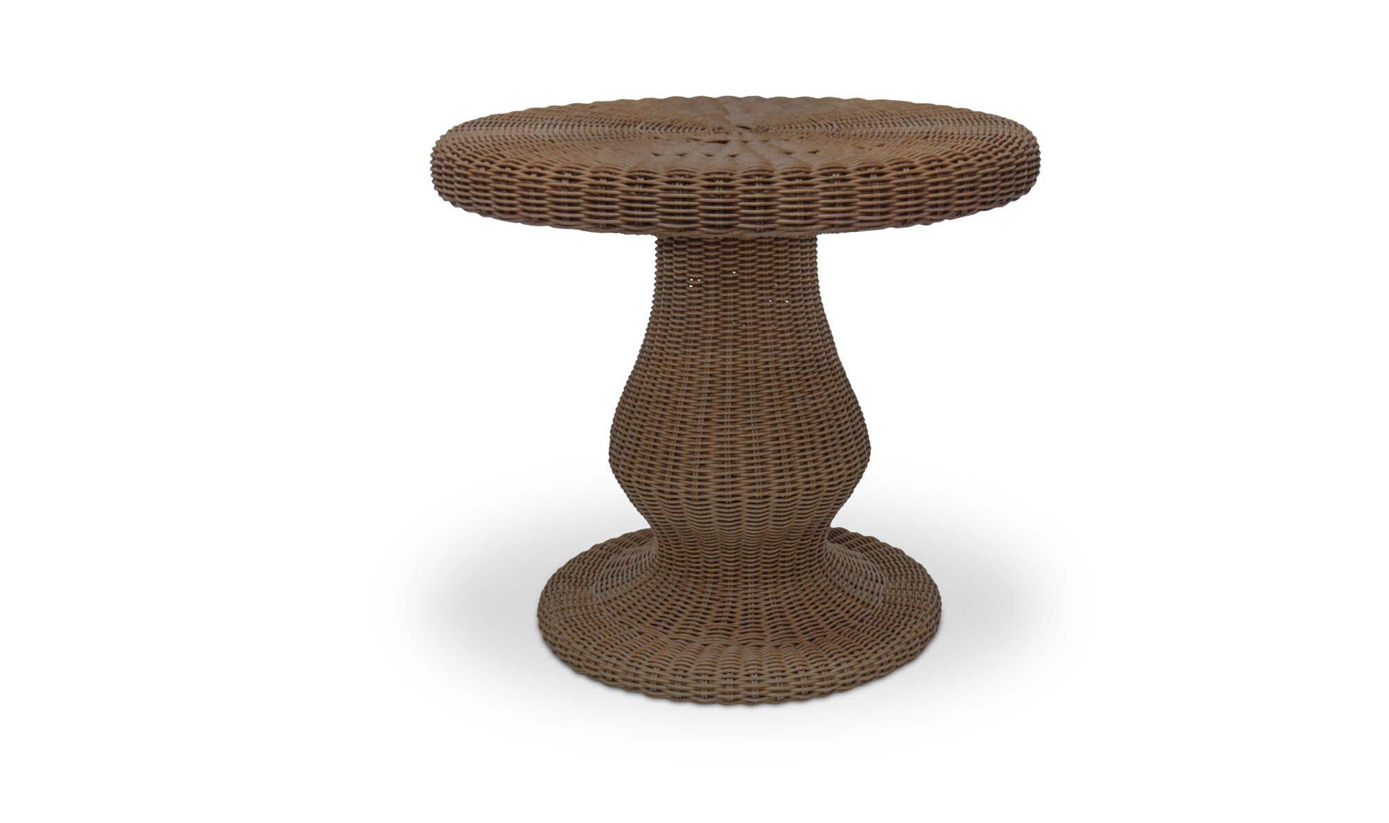 Aluminum Outdoor Emmeline Side Table Natural