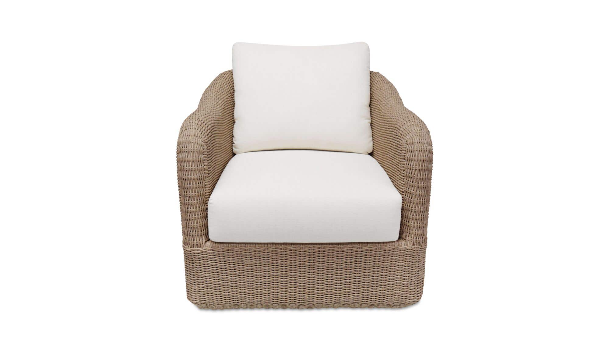 Aluminum Outdoor Bodhi Swivel Chair Natural