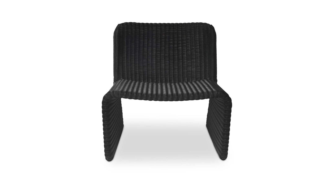 Resin Outdoor Ella Accent Chair Charcoal