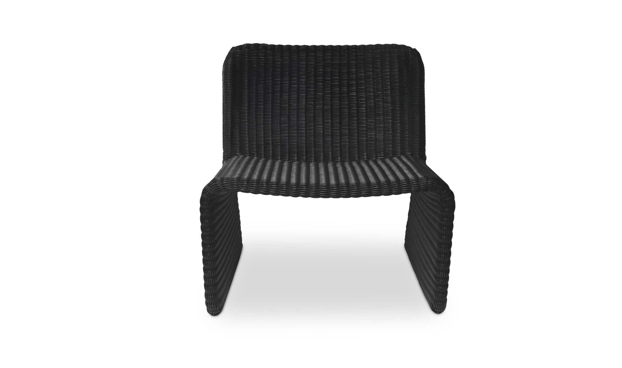 Resin Outdoor Ella Accent Chair Charcoal