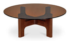 Amber Glass Luke Coffee Table Amber front