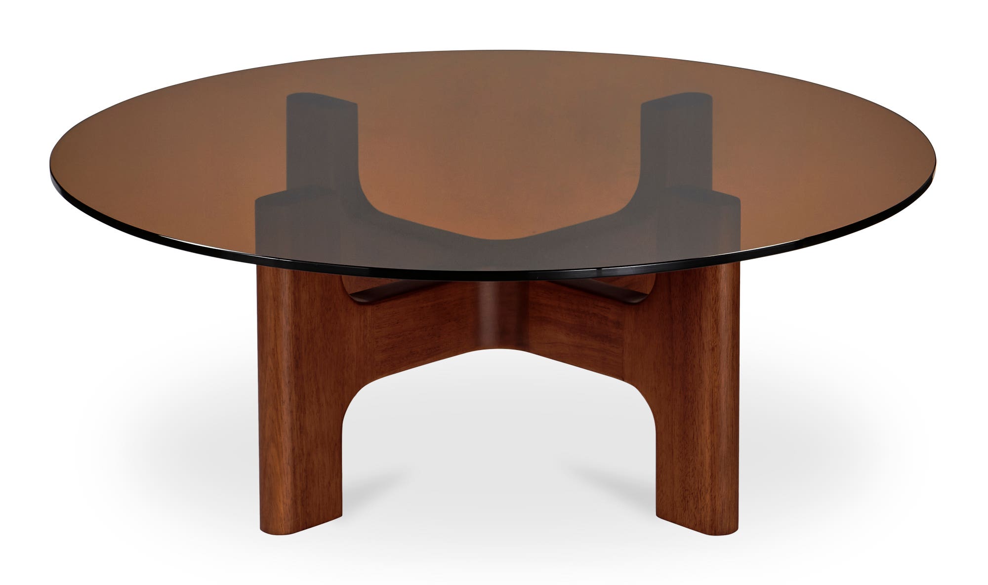 Amber Glass Luke Coffee Table Amber front