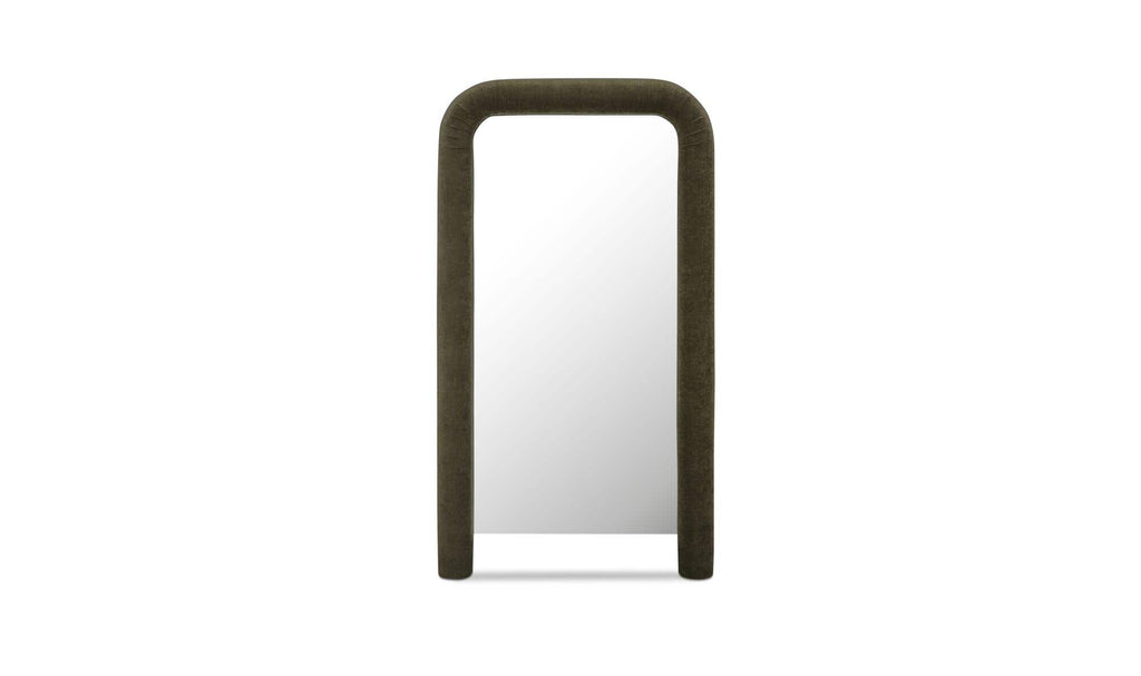 Glass Ellison Wall Mirror Olive