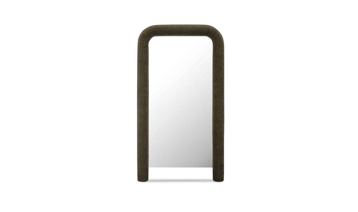 Glass Ellison Wall Mirror Olive