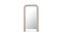 Glass Ellison Wall Mirror Beige