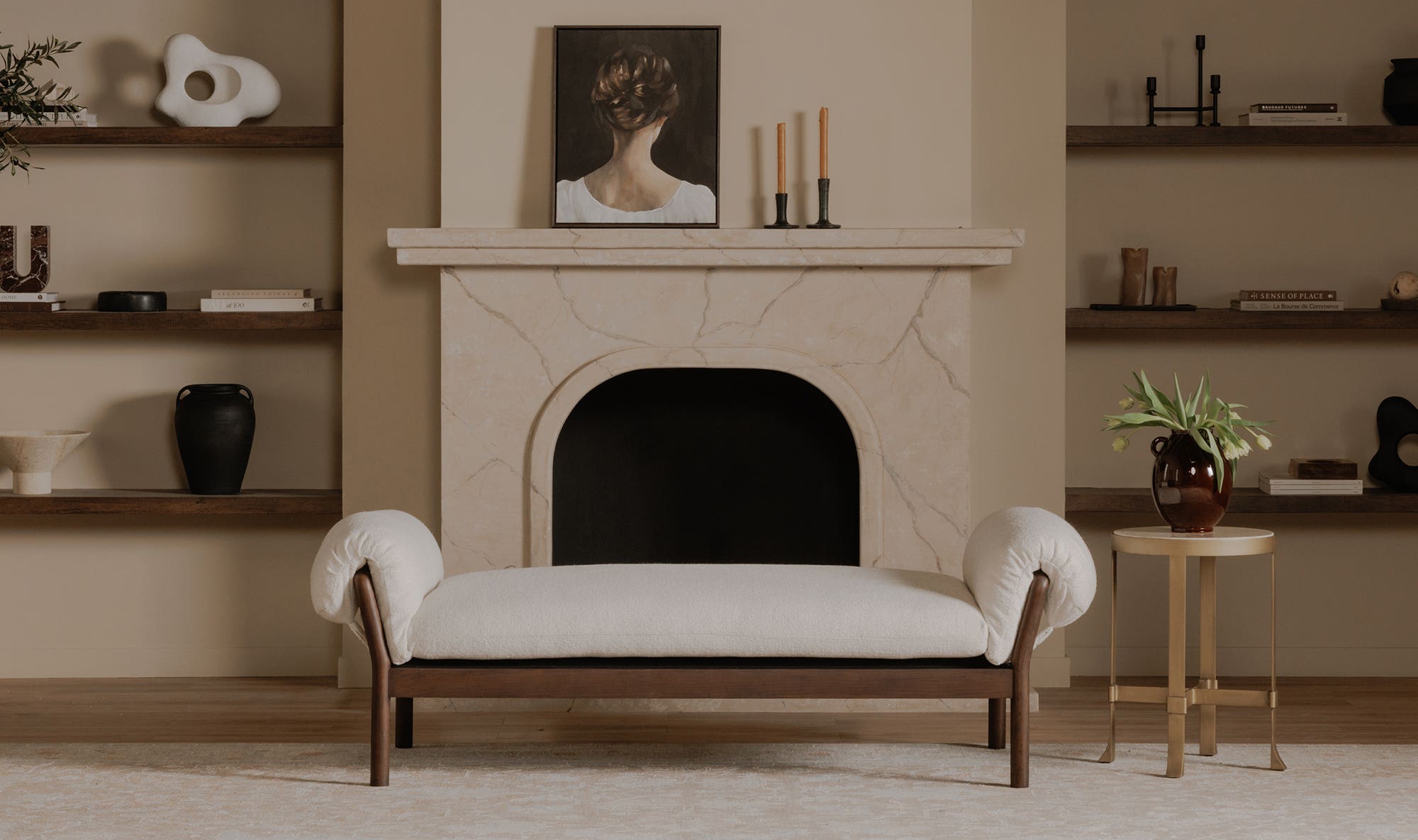 Cardero Daybed Ivory view 12