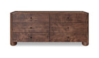 Gibson 6 Drawer Dresser Dark Brown