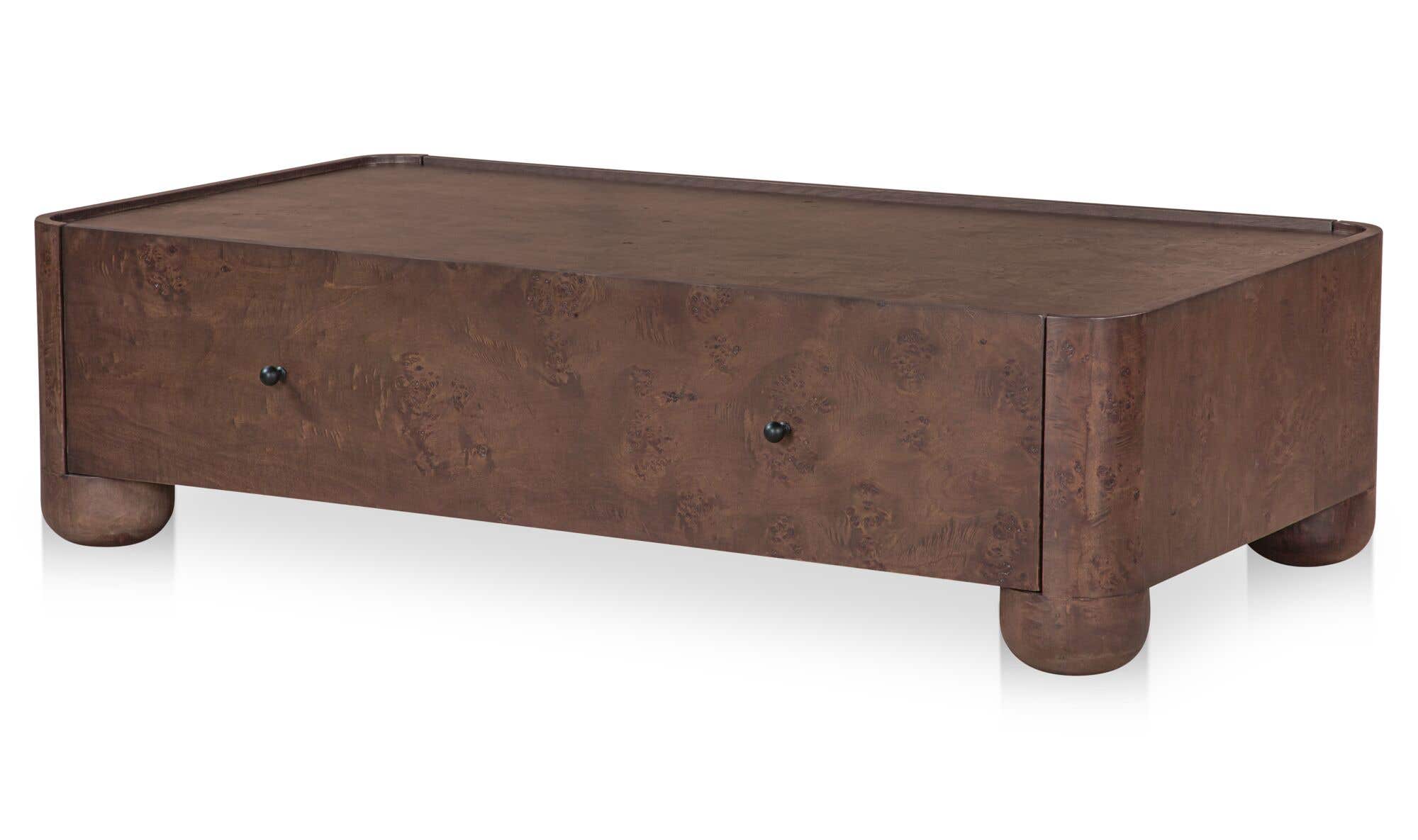 Gibson Storage Coffee Table Burl view 3