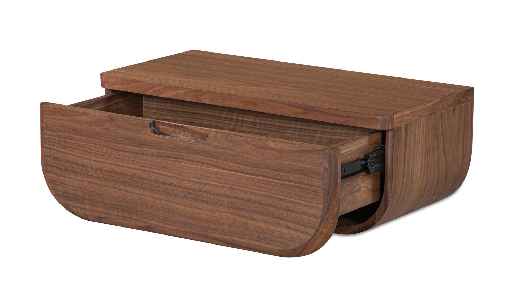 Hettie Floating Nightstand Dark Brown 3