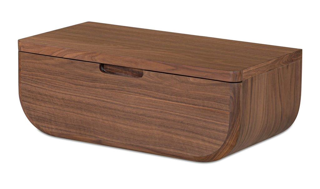 Hettie Floating Nightstand Dark Brown 2
