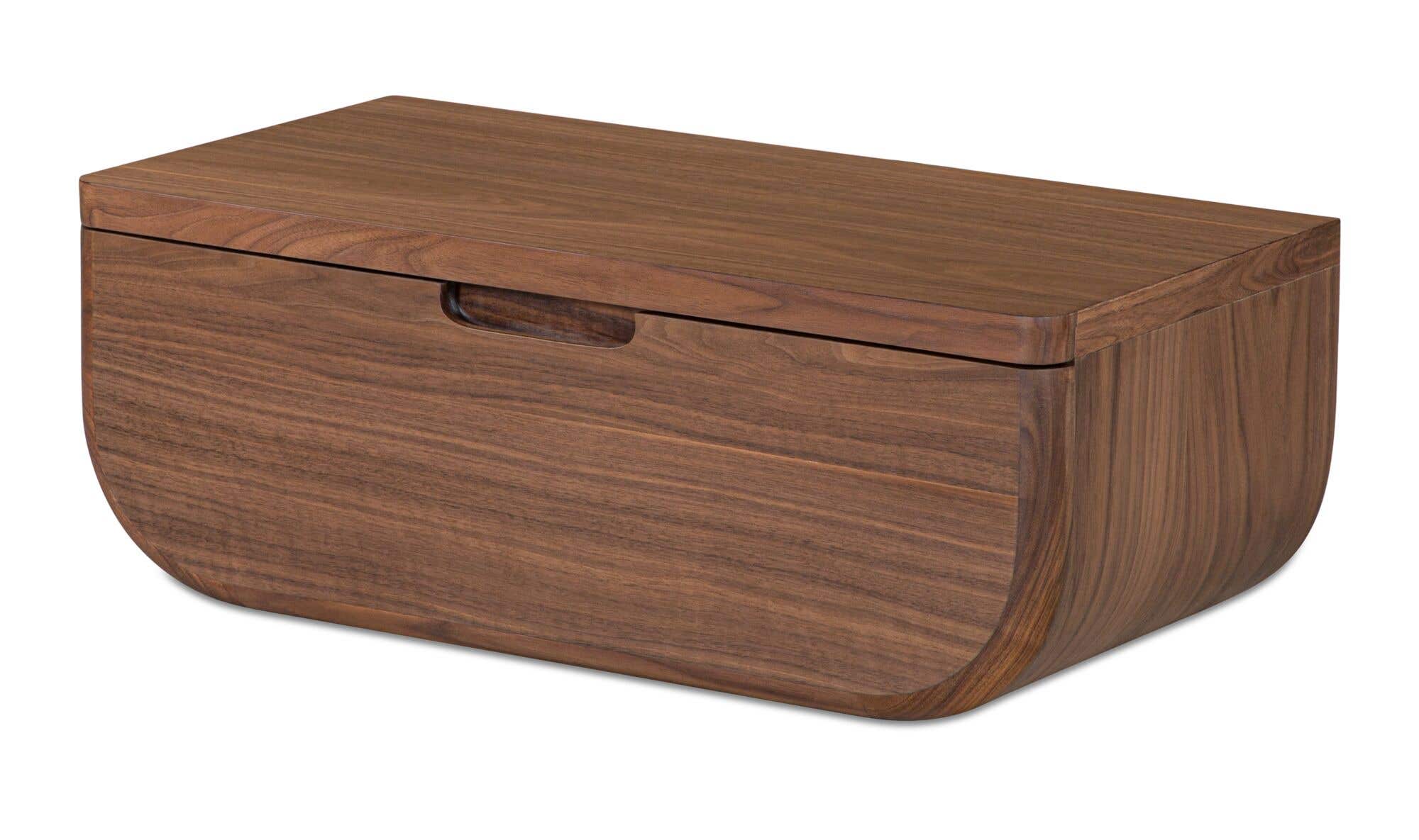Hettie Floating Nightstand Dark Brown 2